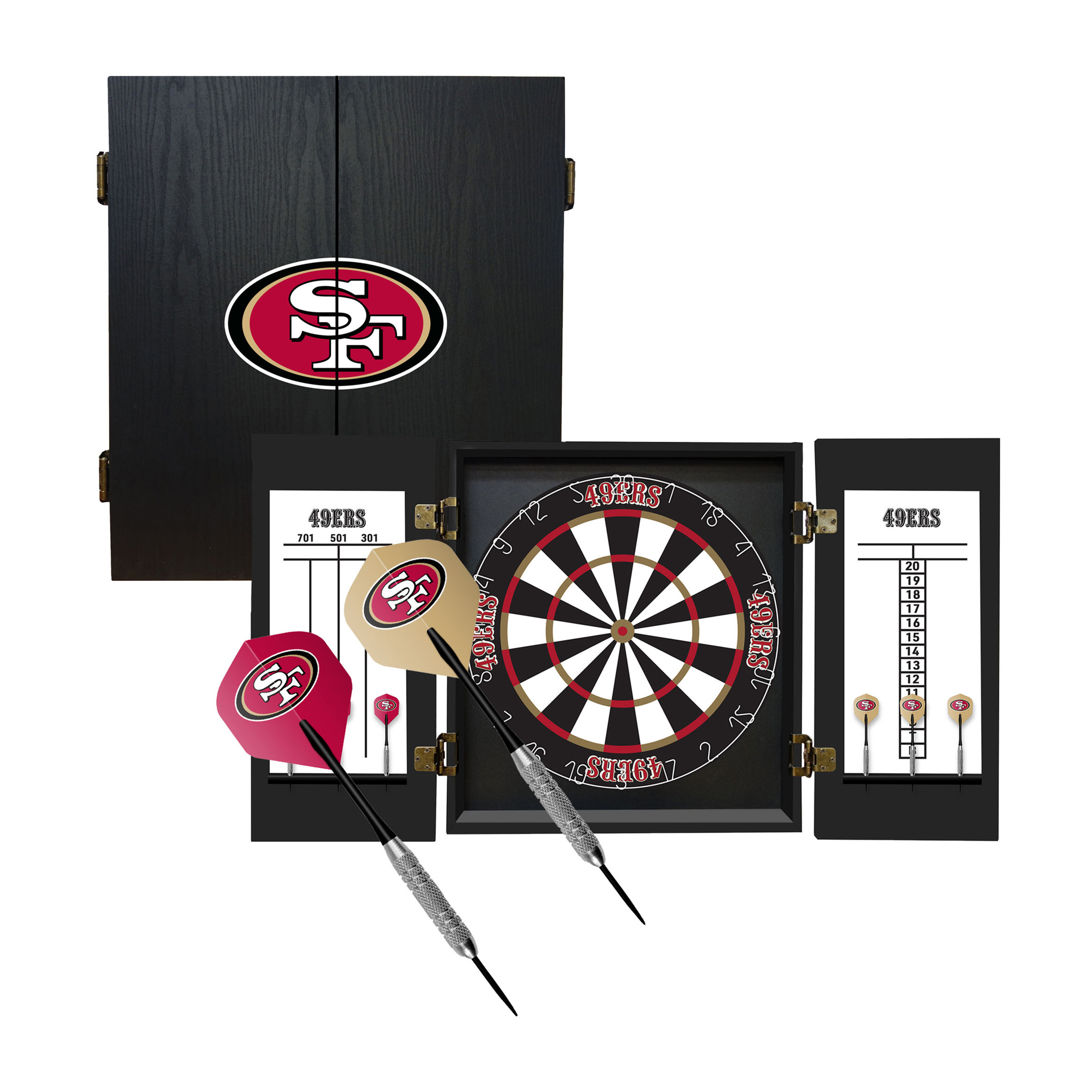 Buy NFL San Francisco 49ers 12-inch Paper Dart Board with Darts