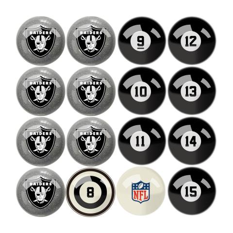 Las Vegas Raiders Billiard Ball Set