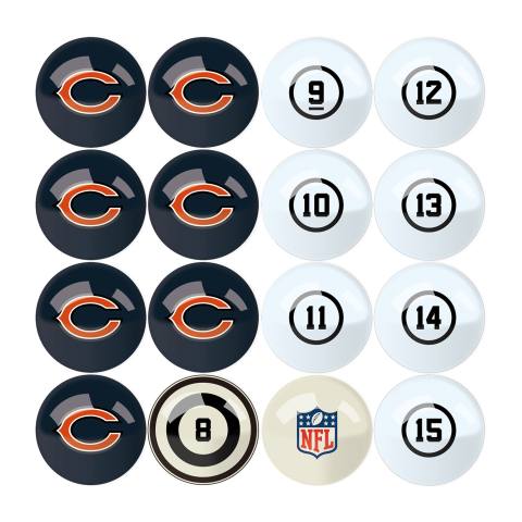 Chicago Bears Billiard Ball Set