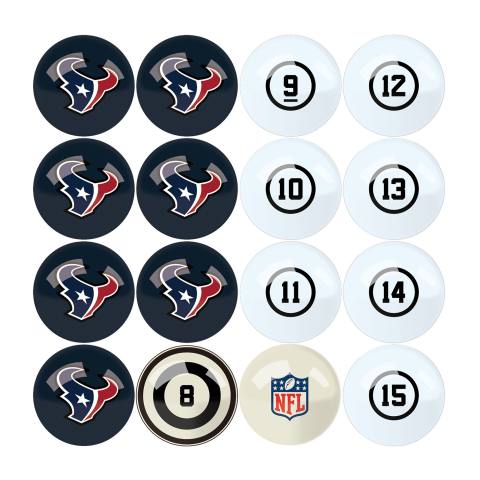 Houston Texans Billiard Ball Set