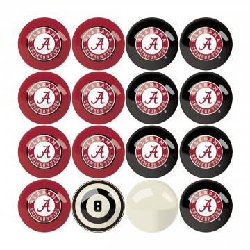 Alabama Crimson Tide Numbered Billiard Ball Set