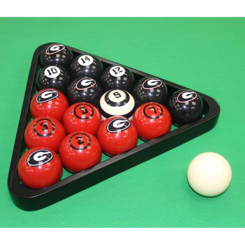 Georgia Bulldogs Numbered Billiard Ball Set