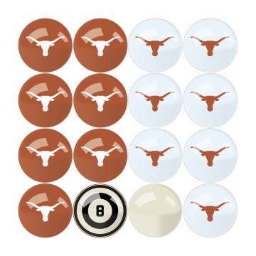 Texas Longhorns Numbered Billiard Ball Set