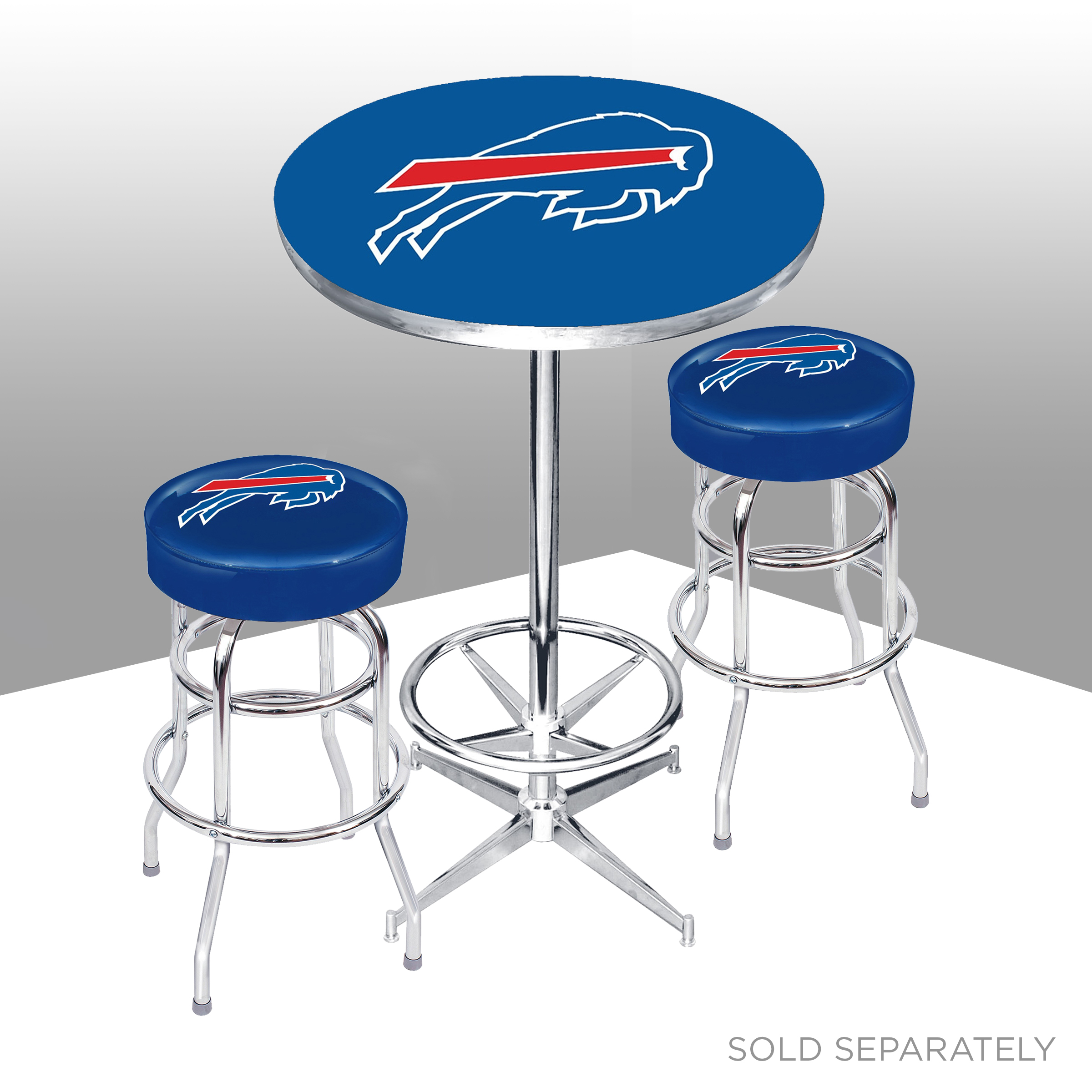 Officially Licensed NFL Buffalo Bills 24 Barrel Top Side Table