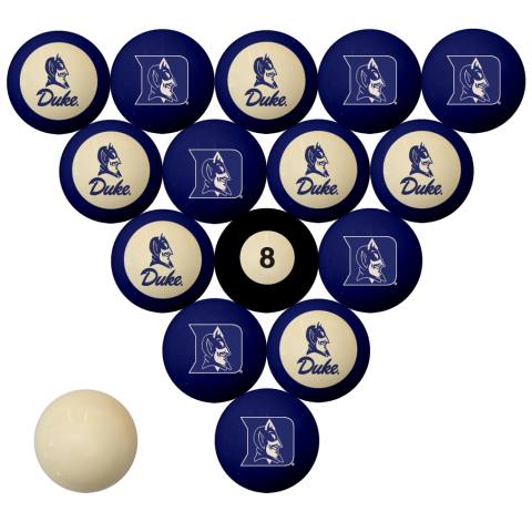 Duke Blue Devils Pool Ball Set