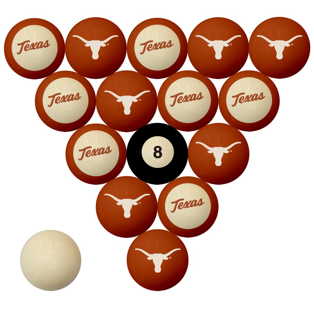 Texas Longhorns Billiard Ball Set: American Super Sports