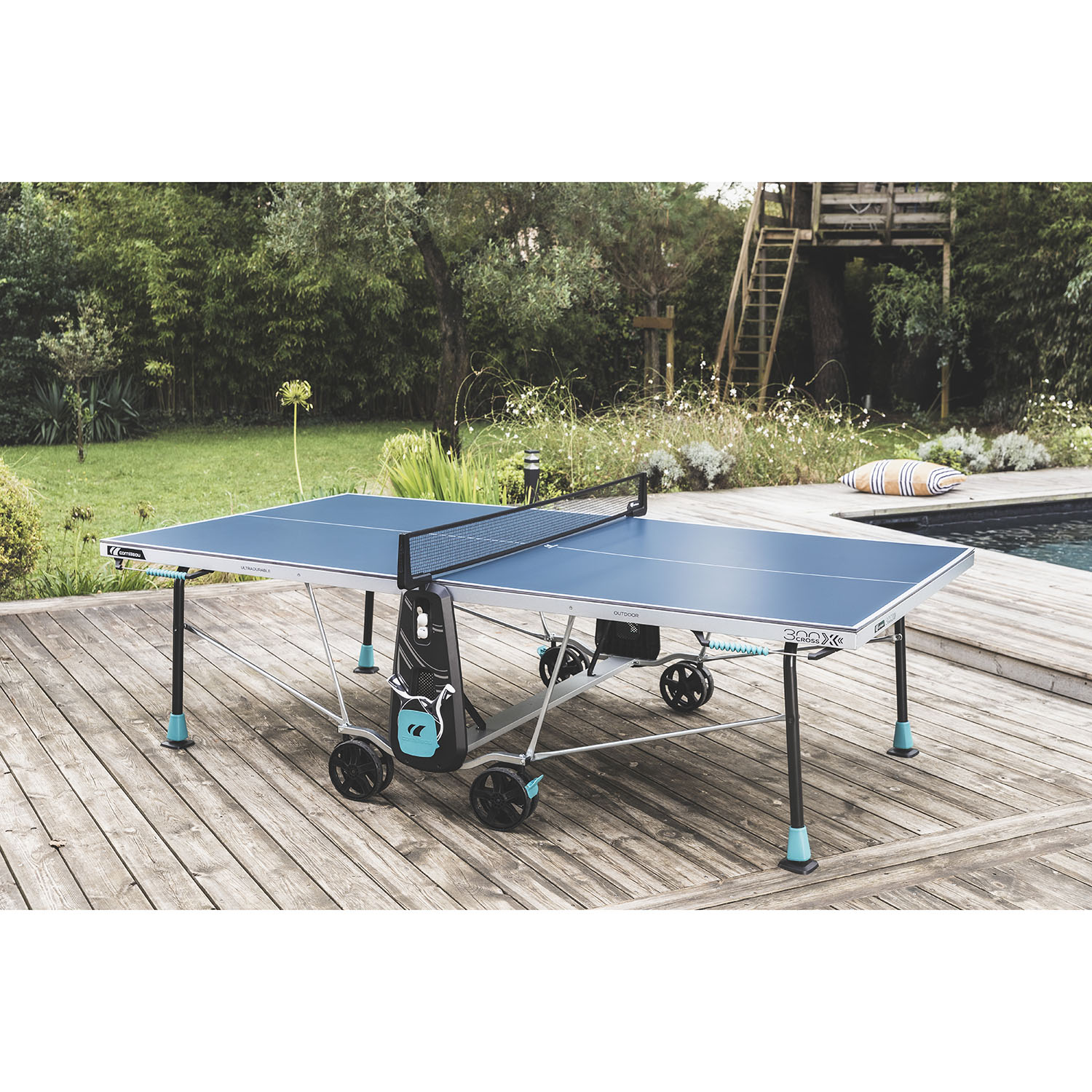kofferbak terugtrekken Doe mijn best Cornilleau 300X Crossover Outdoor Blue Table Tennis: American Super Sports