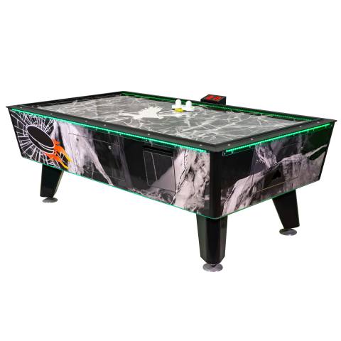 Great American Black Ice 8 Air Hockey Table with Sidemount Scoring