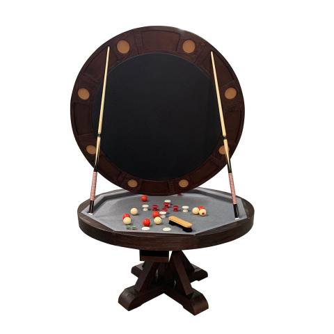 Playcraft Brazos River 3-in-1 Combination Game Table  Weathered Black