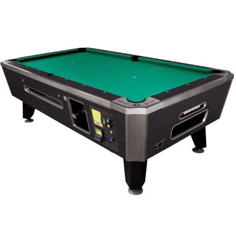 Valley Panther ZD-11X 88" Black Cat Coin Op Pool Table with DBA