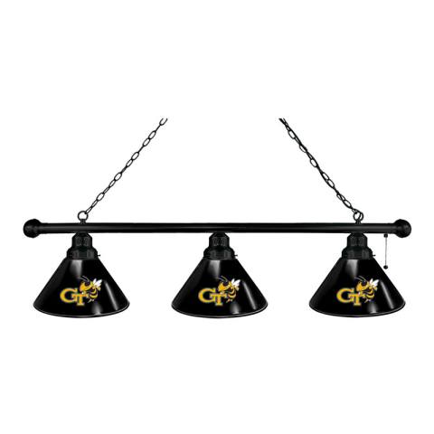 Georgia Tech Yellow Jackets 3 Shade Black Billiard Light