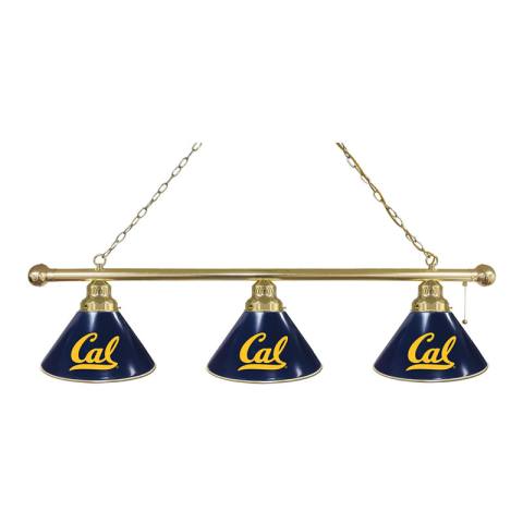 California Golden Bears 3 Shade Brass Billiard Light