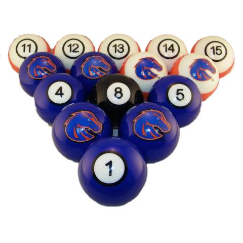 Boise State Broncos Pool Ball Set