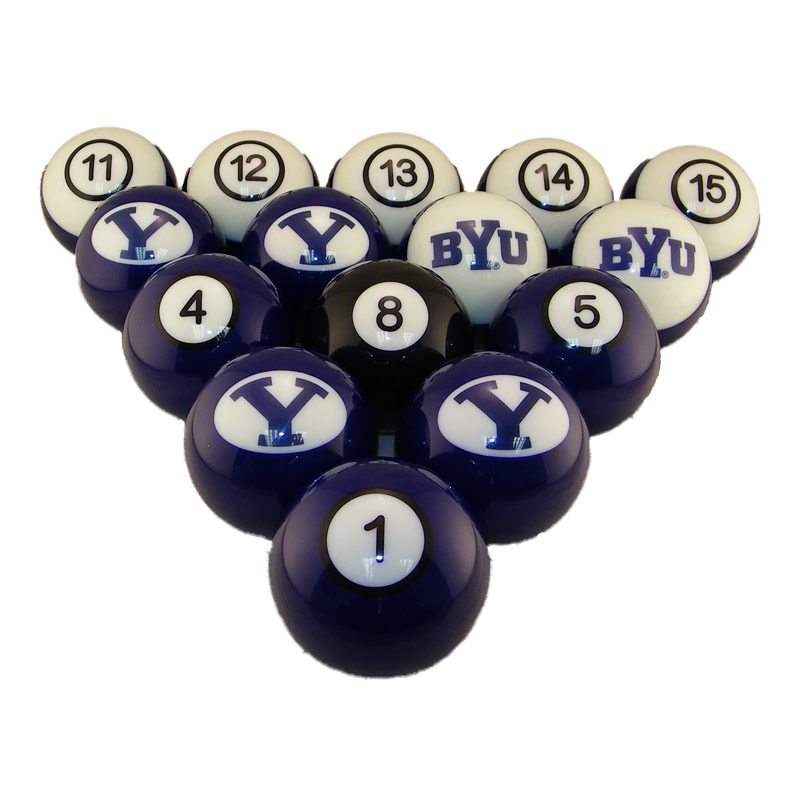 BYU Cougars Billiard Ball Set Great for Birthdays or 