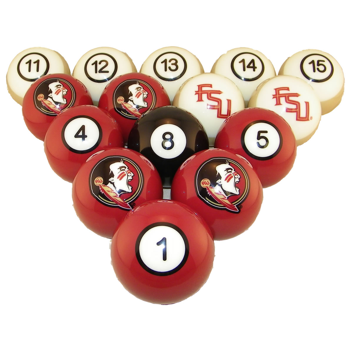 Florida State Seminoles Pool Ball Set