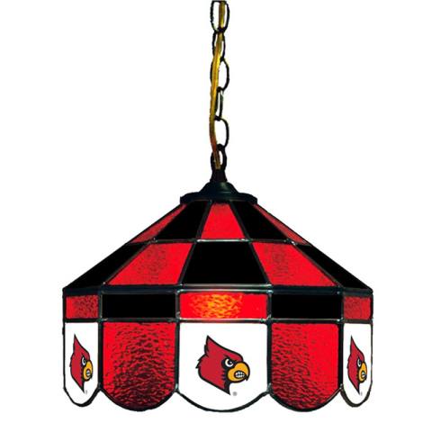 Louisville Cardinals 14 Inch Executive Swag Hanging Lamp