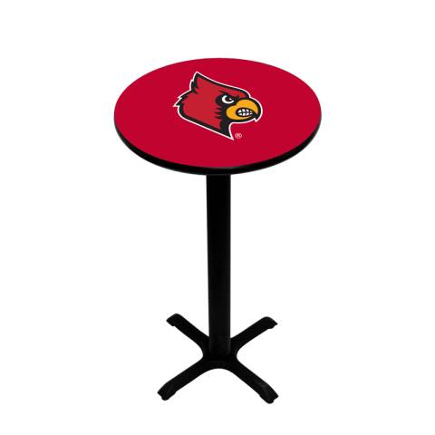 Louisville Cardinals Black Pub Table