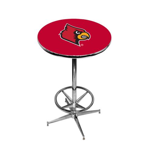 Louisville Cardinals Chrome Pub Table