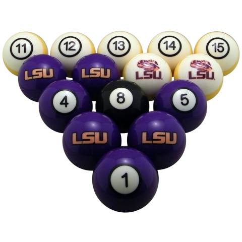 LSU Tigers Pool Ball Set