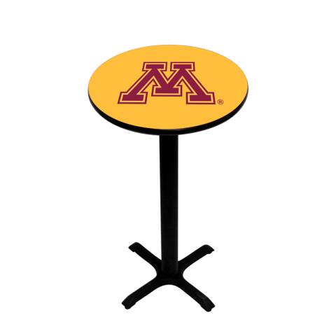 Minnesota Golden Gophers Pedestal Pub Table in Gold