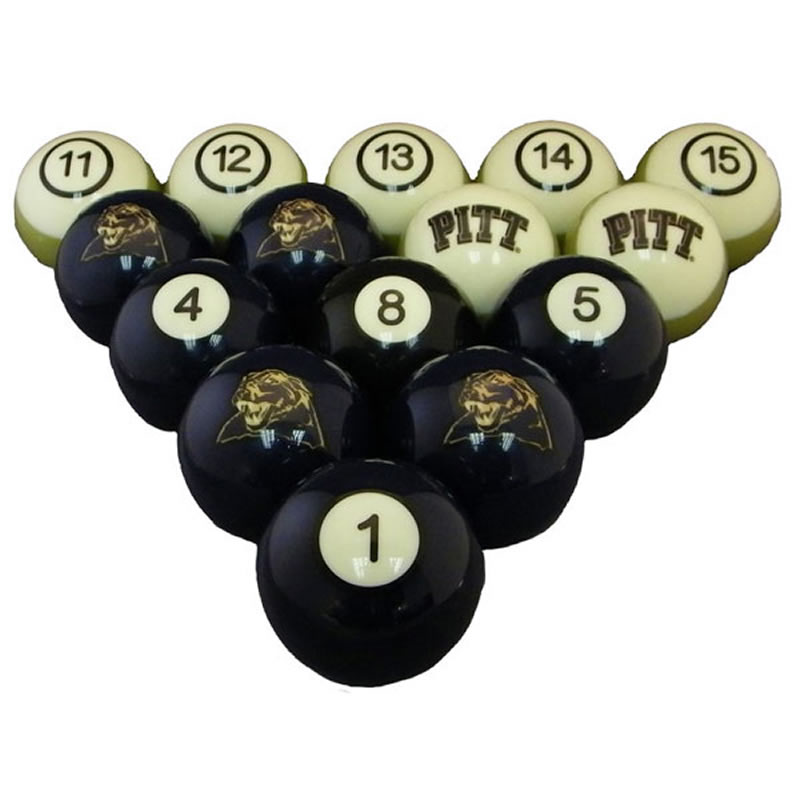 Pittsburgh Panthers Billiard Ball Set: American Super Sports