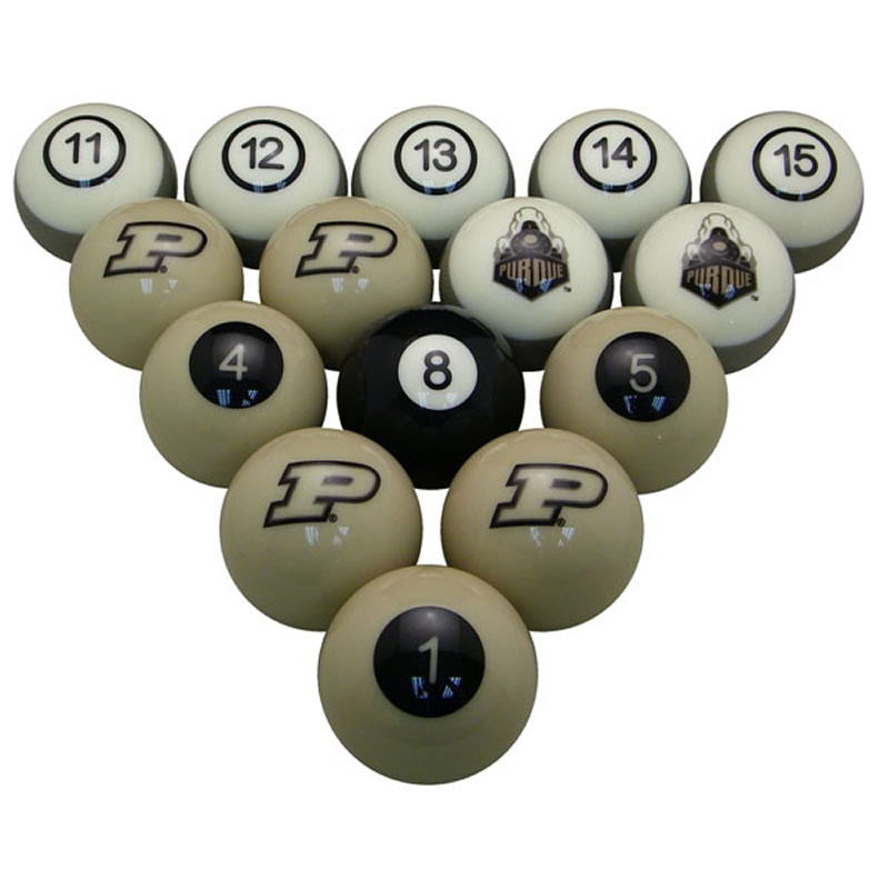 Purdue Boilermakers Billiard Ball Set