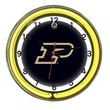 Purdue Boilermakers Neon Wall Clock - 18 Inch