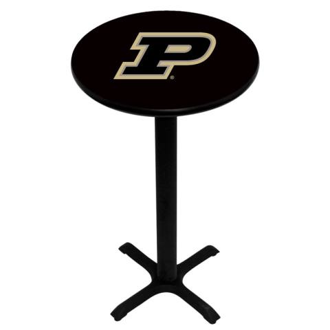 Purdue Boilermakers Pedestal Pub Table in Black