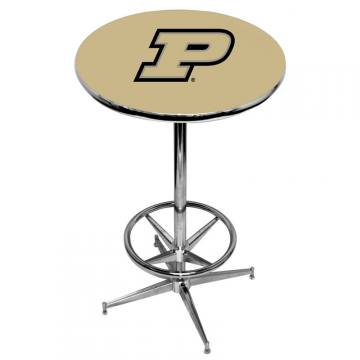Purdue Boilermakers Pub Table with Foot Ring Base in Campus Gold