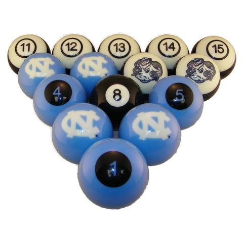 North Carolina Tar Heels Pool Ball Set