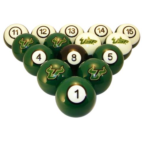 South Florida Bulls Billiard Ball Set