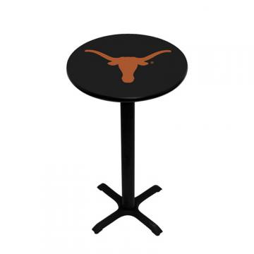 Texas Longhorns Pedestal Pub Table in Black