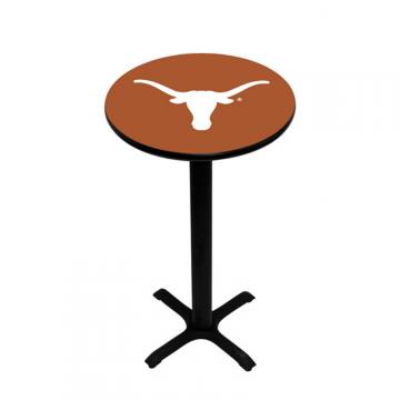 Texas Longhorns Pedestal Pub Table in Orange