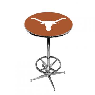 Texas Longhorns Pub Table with Foot Ring Base in Orange