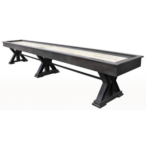 Berner Weathered 20 Shuffleboard Table - Black Oak