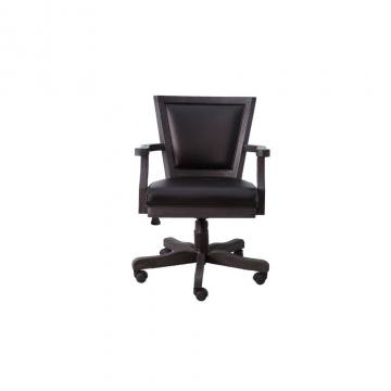 Berner Urban Midnight Poker Chair with Black Leather