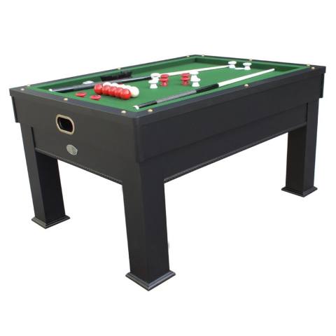 Berner Weston 3 in 1 Slate Bumper Pool Table in Black