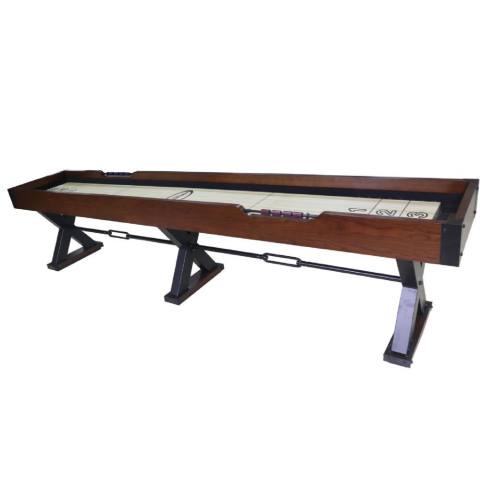 Berner Xtreme 12 Shuffleboard Table - Walnut