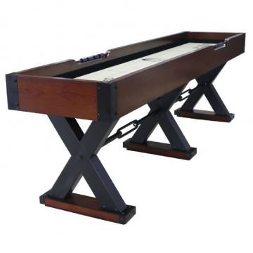 Berner Xtreme 9 Shuffleboard Table - Walnut