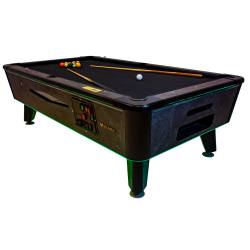 Great American Black Beauty 7' Coin Operated Pool Table with DBA