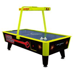 Great American Laser Air Hockey Table with Overhead Scoring
