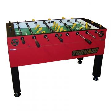 Tornado T-3000 Foosball Table in Crimson Red Finish with Single Goalie