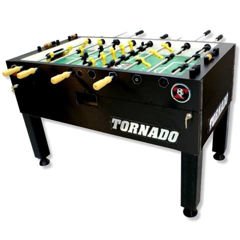 Tornado T-3000 Foosball Table in Matte Black Finish with Single Goalie