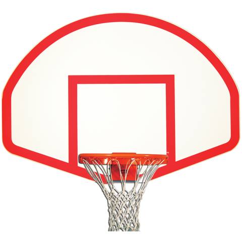 Gared 39 x 54 Inch Fiberglass Fan-Shape Backboard