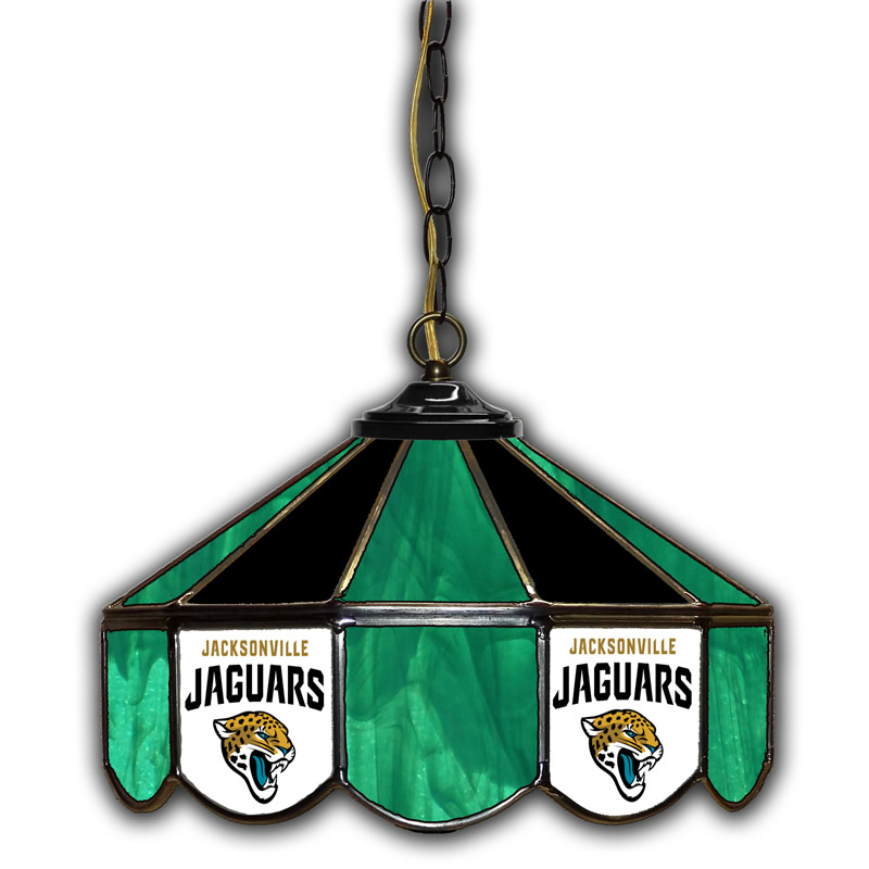 Jacksonville Jaguars 14 Glass Pub Lamp