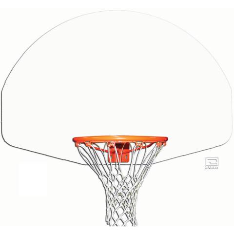 Gared 36.5 x 54 Inch Aluminum Fan-Shape Backboard