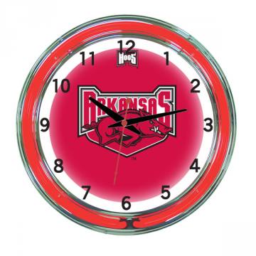 Arkansas Razorbacks 18 Inch Neon Clock