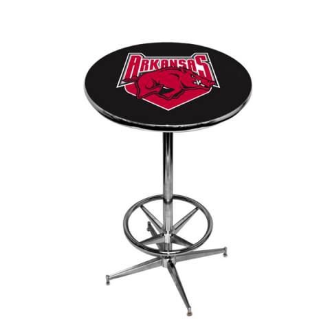 Arkansas Razorbacks Chrome Pub Table