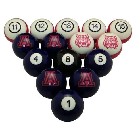 Arizona Wildcats Pool Ball Set