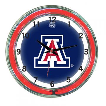 Arizona Wildcats 18 Inch Neon Clock